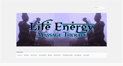 Desktop Screenshot of lifeenergybybecca.com